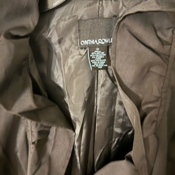 Cynthia Rowley belted Jacket- size medium - Picture 8 of 9